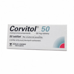 Корвитол (Метопролол) 50мг таблетки №50